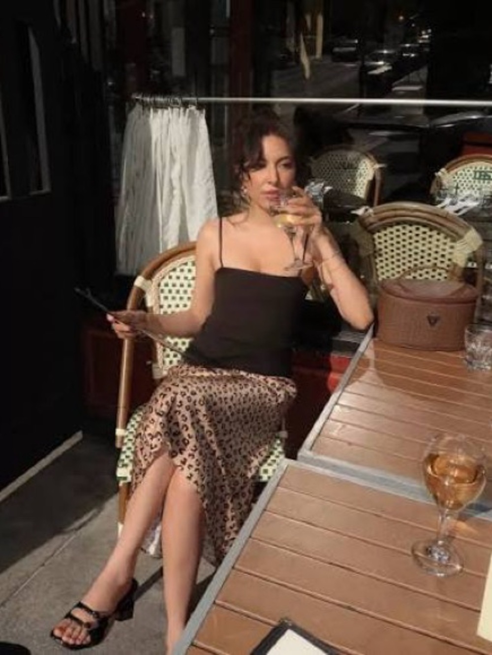 SOLD NWT Sézane Sansa Top in Black Size M - Picture 4 of 8